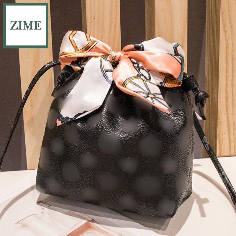 ZIME Summer and autumn new style Korean ladies one-shoulder diagonal printed small square bag trendy fashion purse