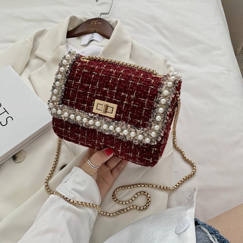TOYOOSKY Brand Crossbody Bags For Women 2021 Winter Luxury Handbags Designer Small Women Messenger Bags Wool bolsa feminina