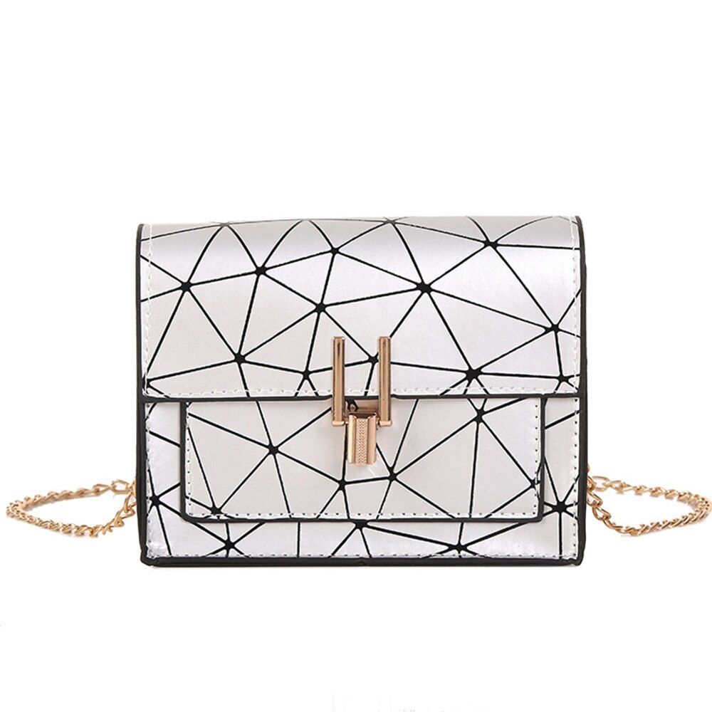 Women Shoulder Bags Messenger Bag Handbag Chain Summer New Korean Version Wild Crack Printing Wild Shoulder Bag