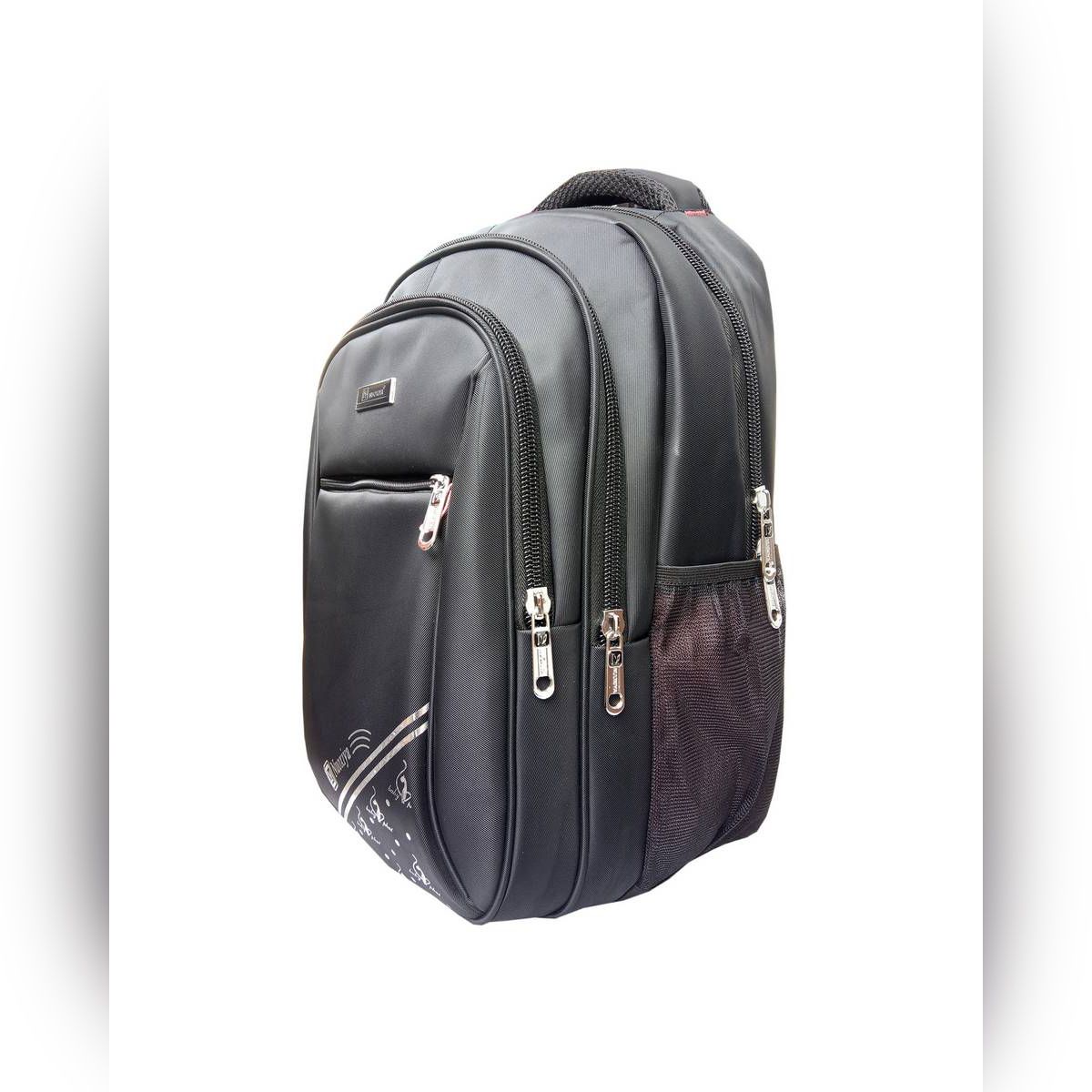 QF65, (3 Years Warranty) Black Color School / Collage Backpack For Men, Quality Guaranty Inshallah