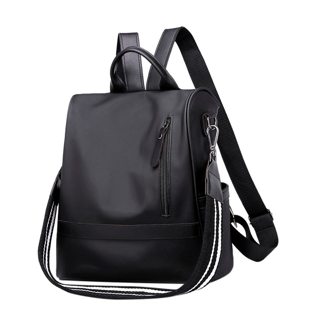 Fashion Women’s Multi-Function Nylon Zipper Solid Backpack 2019 new Bag Multifunctional nylon zipper solid backpack June17