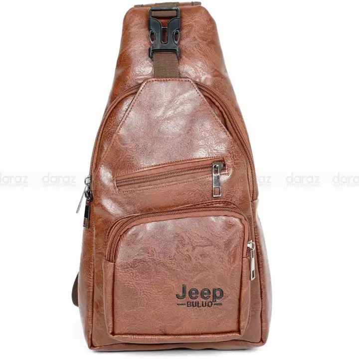 PU Leather Cross Body Bag Pack For New stylish Fashion Backpack Dark Brown & Brown