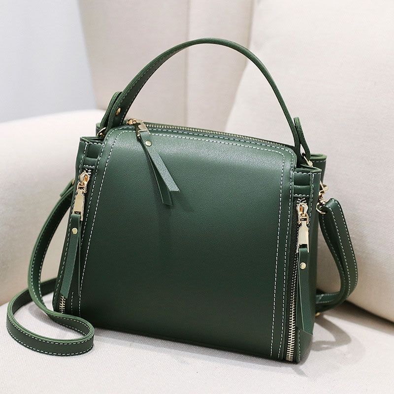SMOOZA Small Bucket Bags For Women 2021 Messenger Bags With Long Strap Designer Crossbody Bags Green Shoulder Bags Female Bag