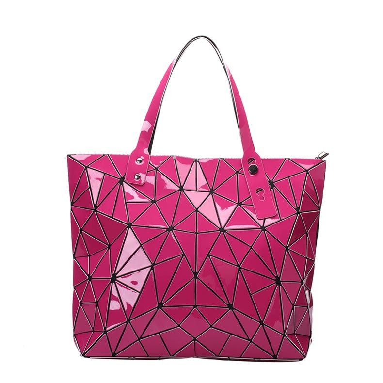 new luxury handbags women bags designer Beach Large tote Hologram Shoulder Bag sac a main Geometric bag bolsa feminina Silver