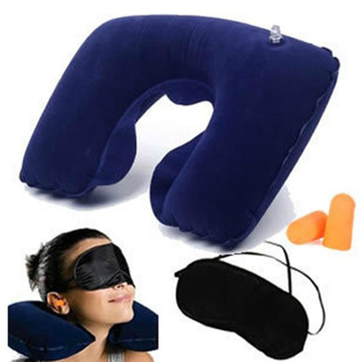 3 in 1 Travel Neck Pillow Set