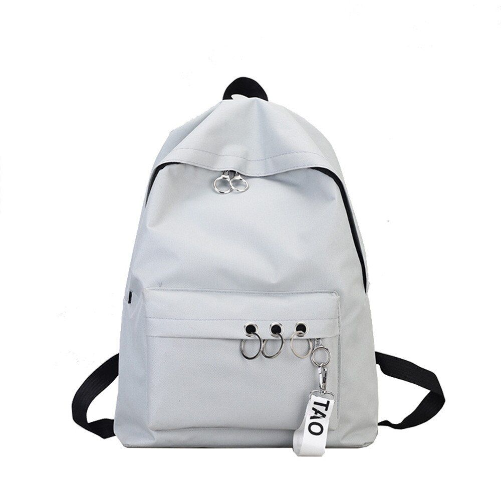 Backpack Women Fashion Ring Decoration Shoulder Bookbags Satchel Travel Backpack Mini Bagpack Ladies School Backpack Bags