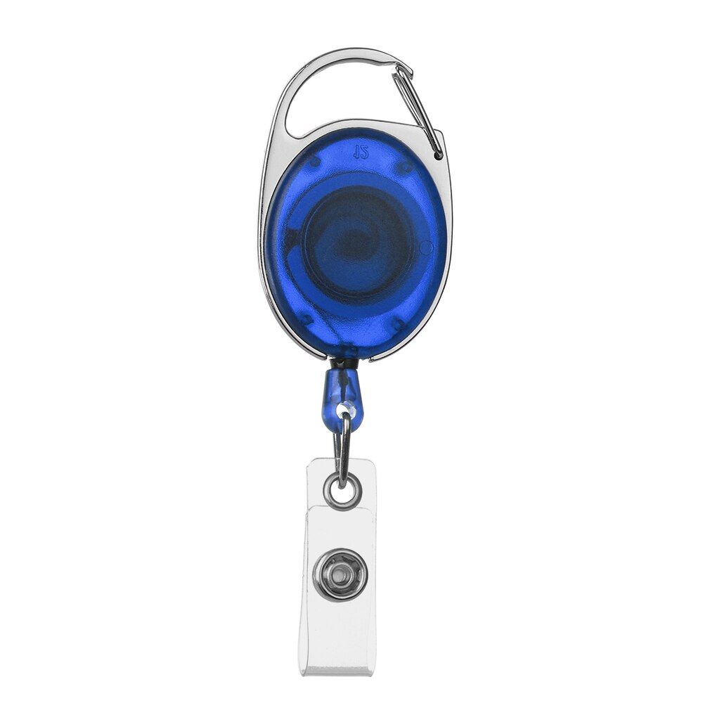 1 PC Unisex ID Badge Lanyard  Tag Retractable Reel Pull Keychain Key Card Holder Belt Clip Durable Key Ring Bag Chain Clip