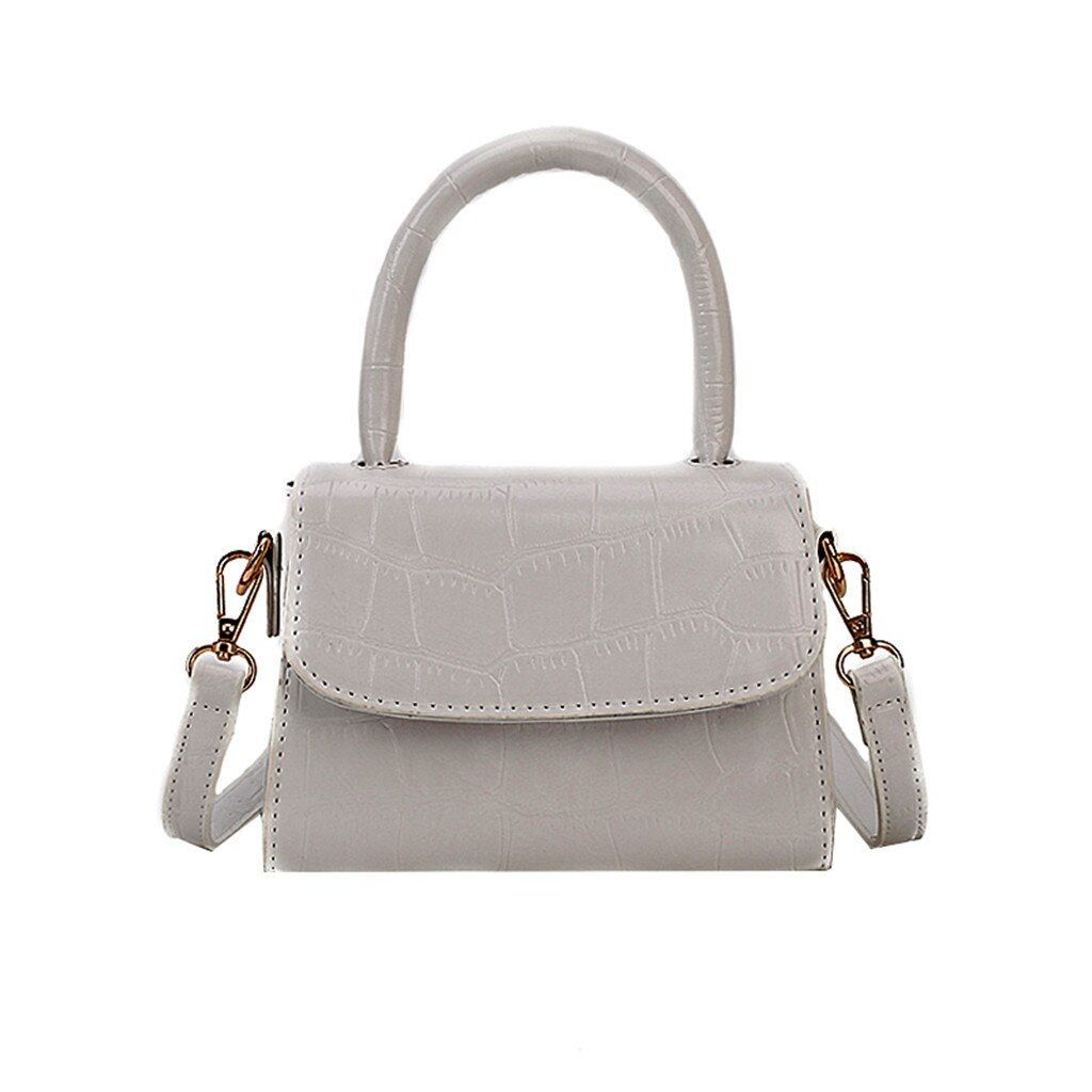 Women Retro Pure Color Vintage Leather Hand For Women Messenger Simple Casual Wild Crossbody Mujer Bolsas Femininas Ladies handbag