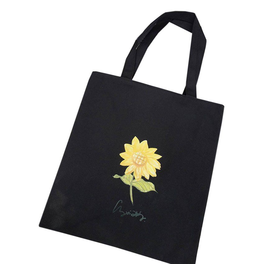 TH College Style Small Fresh Cartoon Handbag Female Canvas Small Bag Female Casual Women PanelLED Messenger Bag