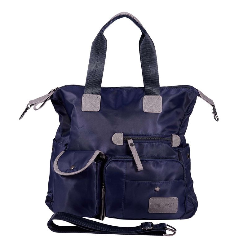 Black New Ladies Fashion Waterproof Oxford Tote Bag Casual Nylon Shoulder Bag Mummy Bag Large Capacity Canvas Bag