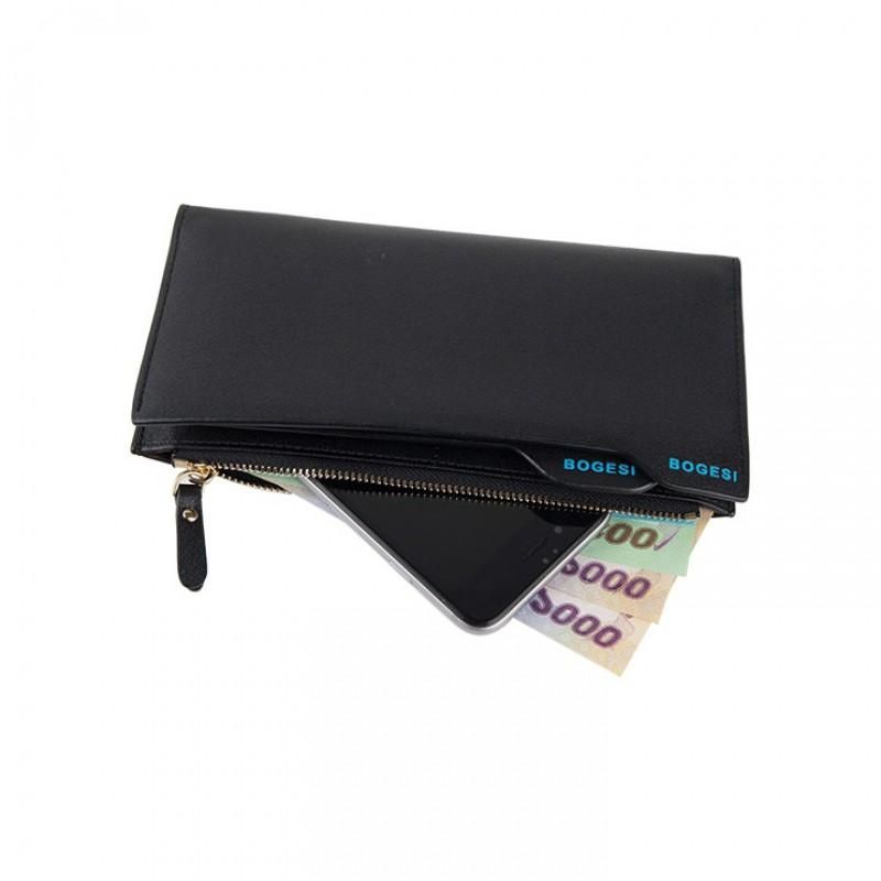 Long Leather Wallet for Men