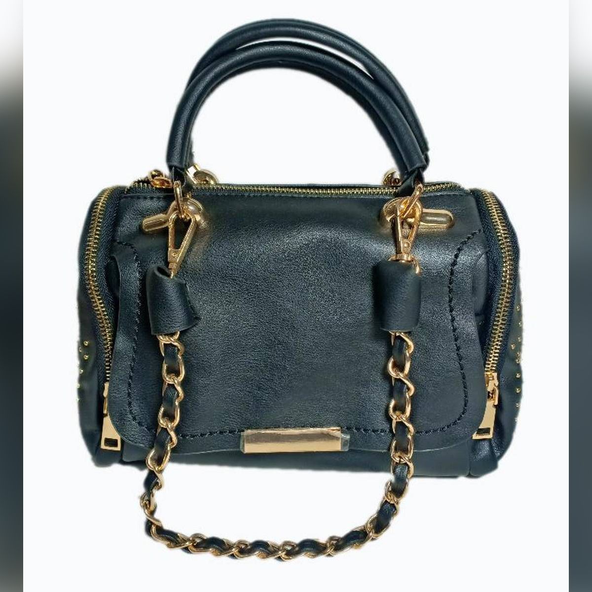 Ready Stock Latest Pu Patent Leather Rivet Pillow Bags Lady Handbag Women Shoulder Bag