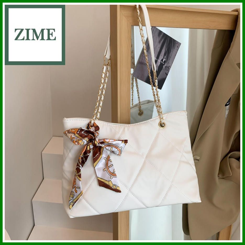 Lingge embroidery thread bag women's new autumn trendy Korean version fashion chain messenger bag net red shoulder tote bag