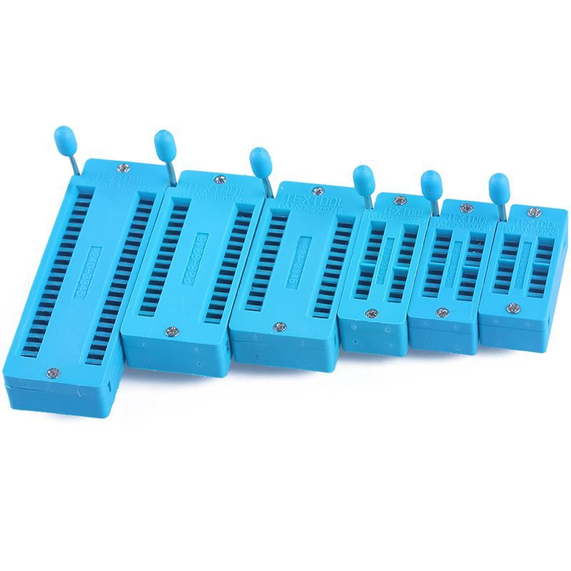 6PC Universal 14/16/18/24/28/40 pin IC Test Universal ZIF Socket Hot Home Improvement