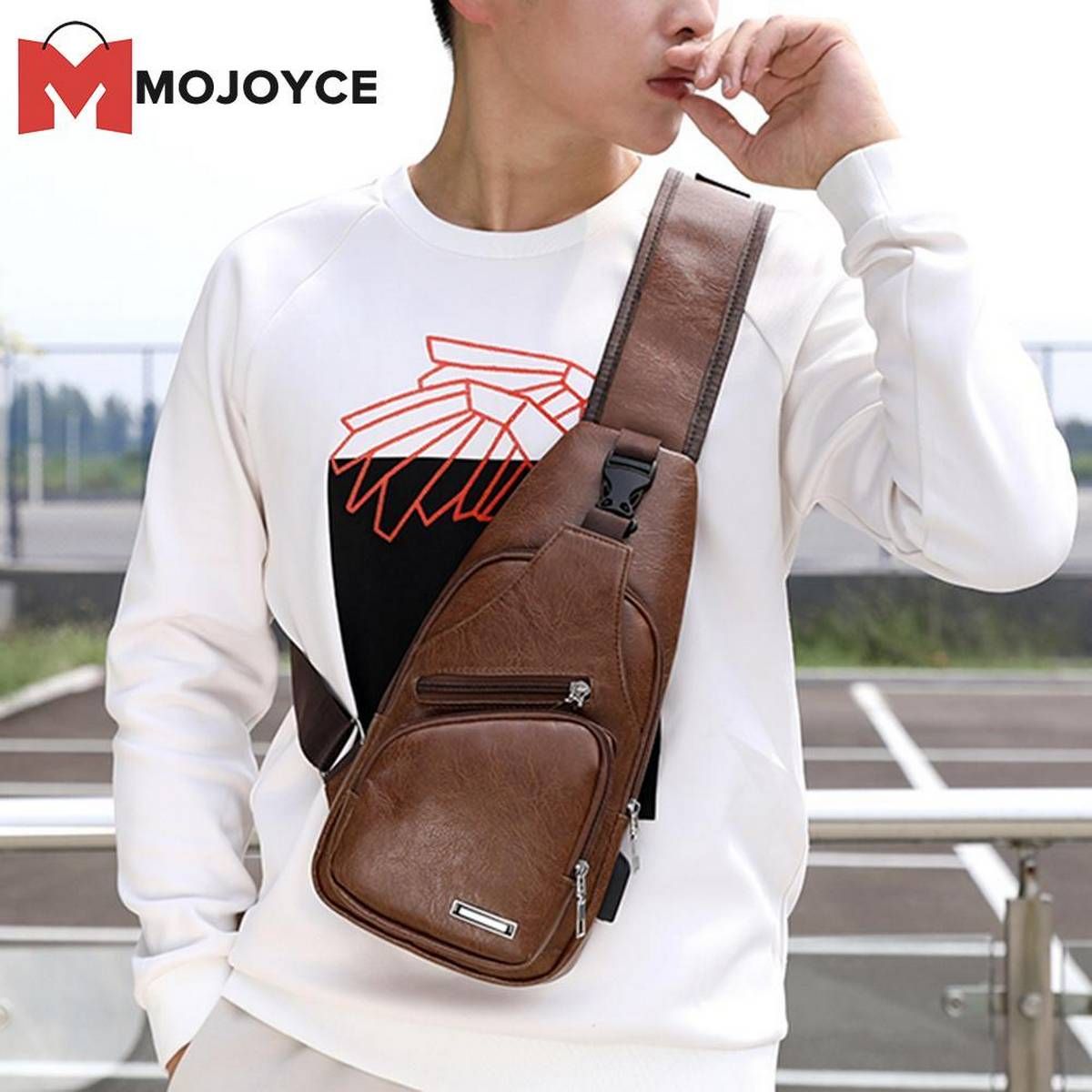 Leisure Waterproof Chest Bag Stylish Sling Bag Men Messenger Bag Trip Shoulder Bag.13001