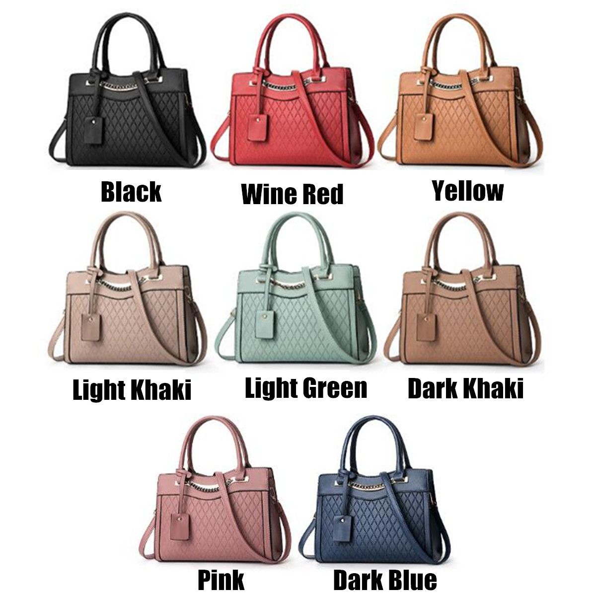 Women's PU Leather Casual Shoulder Messenger Bag Tote Ladies Handbags Bags