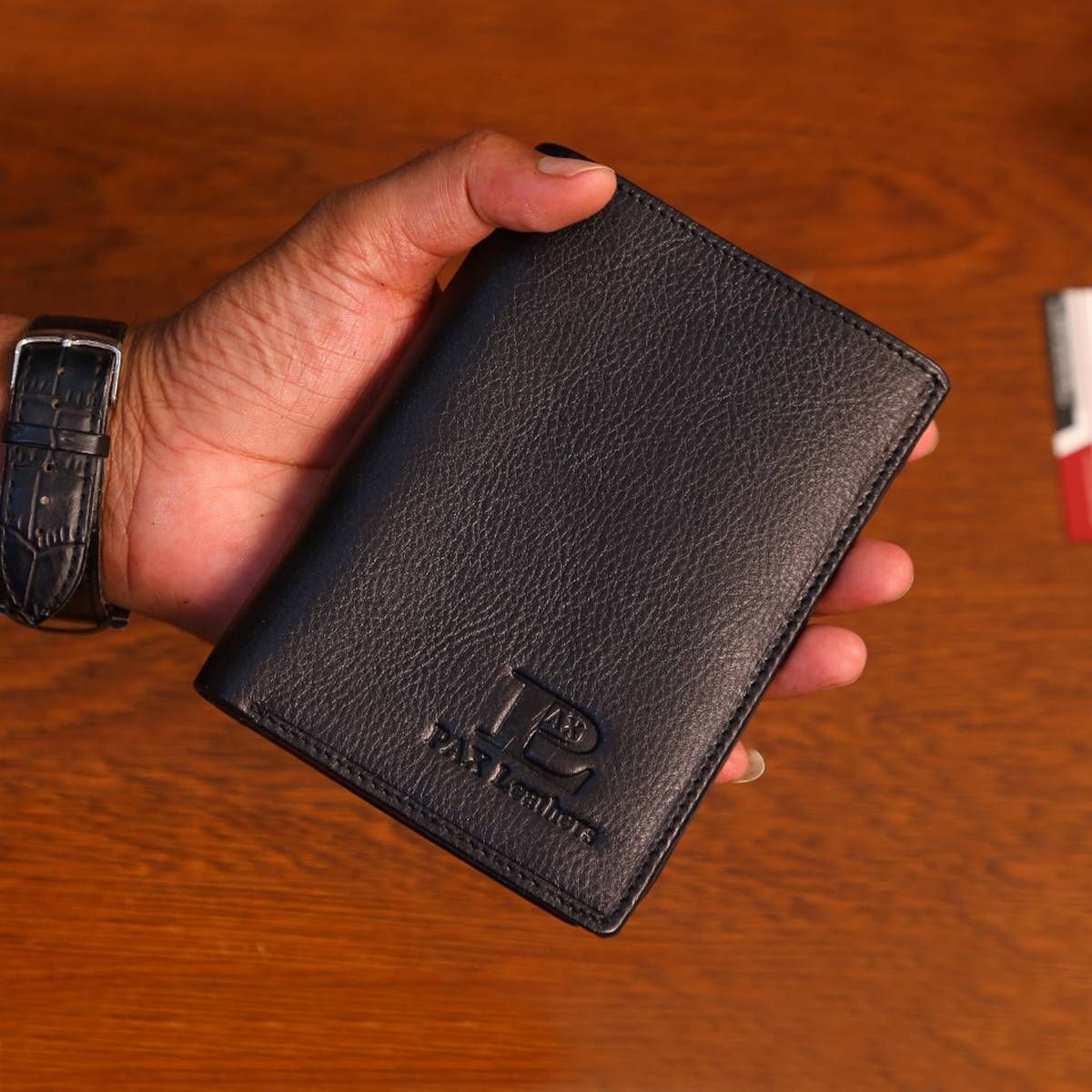 Leather Smart Wallet for Men's Black Color - Wallet For Men
