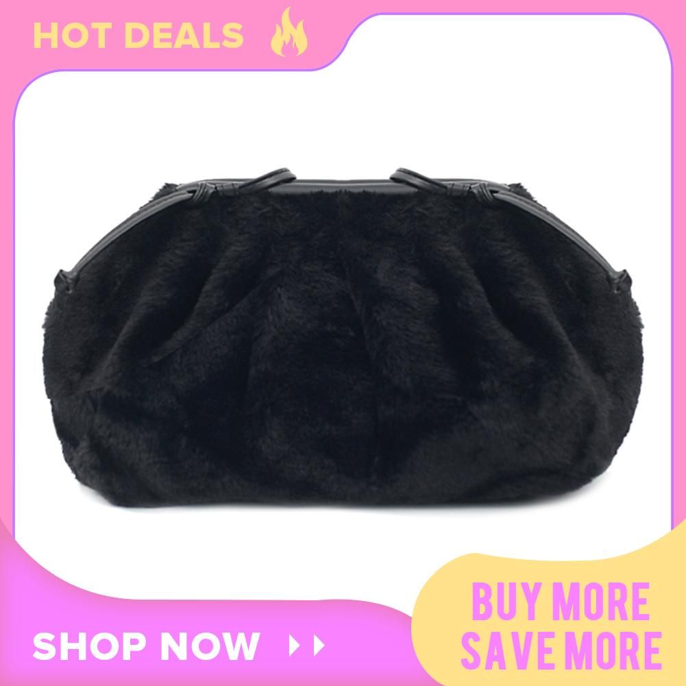 【BestGO】Women Shoulder Crossbody Bag Pleated Day Clutch Drawstring Evening Purse