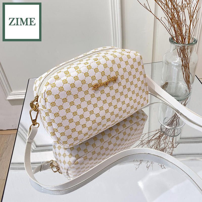 ZIME Fengwai ladies print one-shoulder camera bag trade Korean version of autumn diagonal change pouch