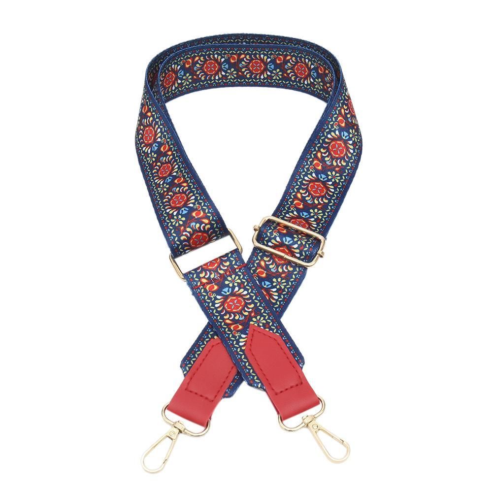 【BestGO】Ethnic Shoulder Strap Nylon Adjustable Rainbow Belt Women Bags Accessories
