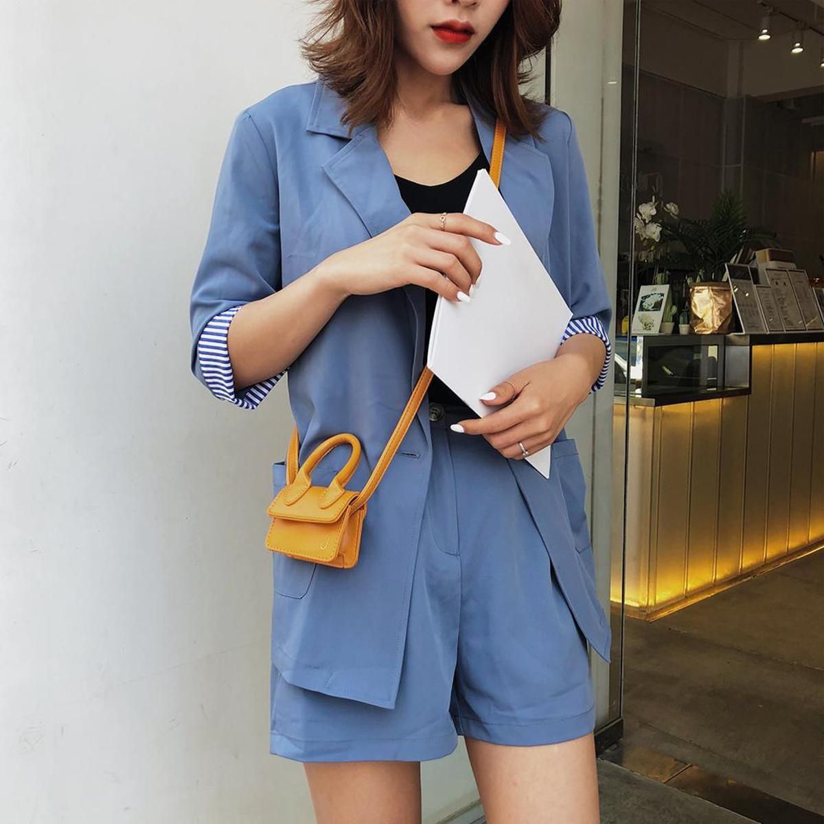 Fashion Mini Shoulder Handbag Women Leather Flap Crossbody Decoration Bag