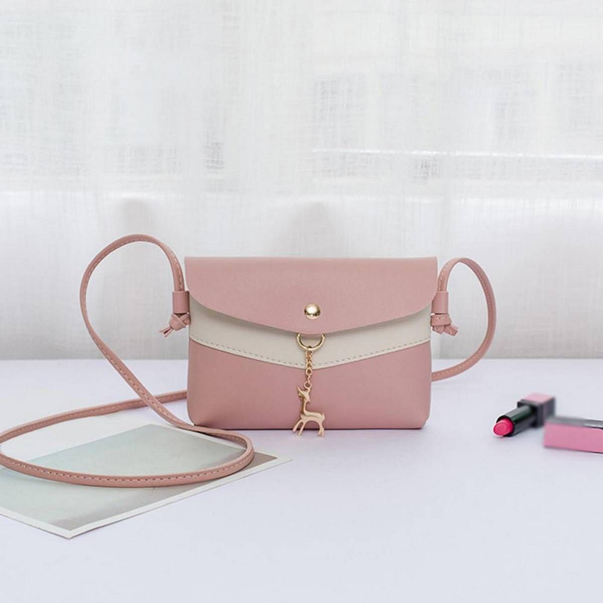 Women Shoulder Bag Fawn Pendant Messenger Satchel Tote Crossbody Bag Phone Bag