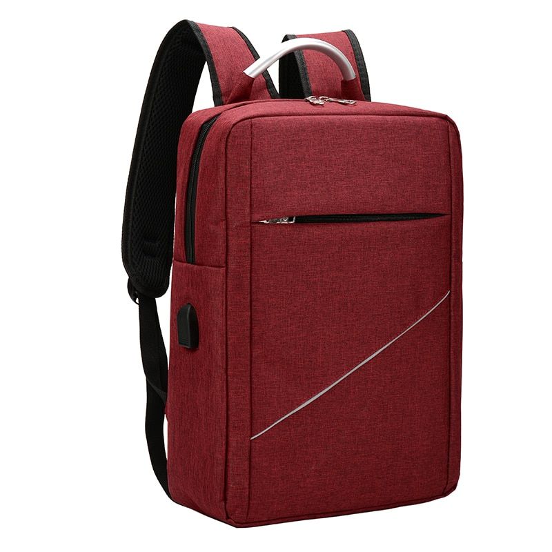 Backpack For Men 2021 Luxury Waterproof Nylon Bag For  USB Charging Business Solid Color Rucksack Man ple Bagpack