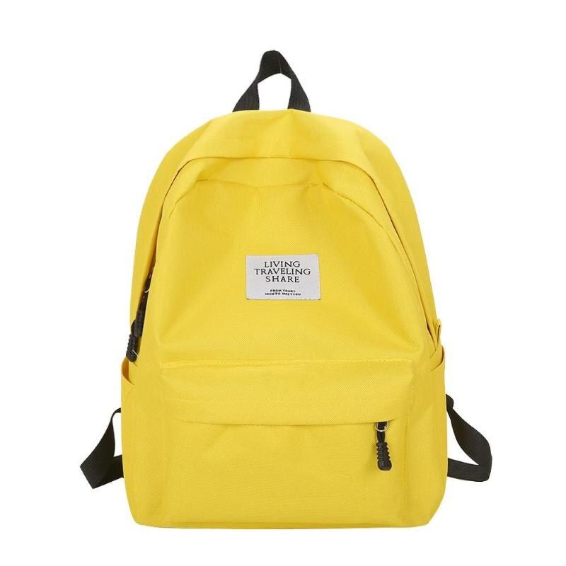 Casual Women Canvas Backpack Preppy Style Large Capacity Shoulder Bags Travel School Bag
