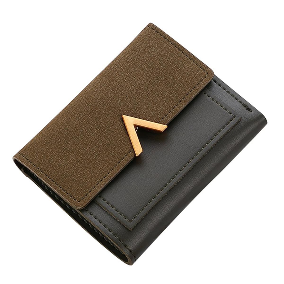 TE Autumn And Winter New Wallet Scrub Flip Short Ladies Purse Card Bag Fashion Trend Wallet