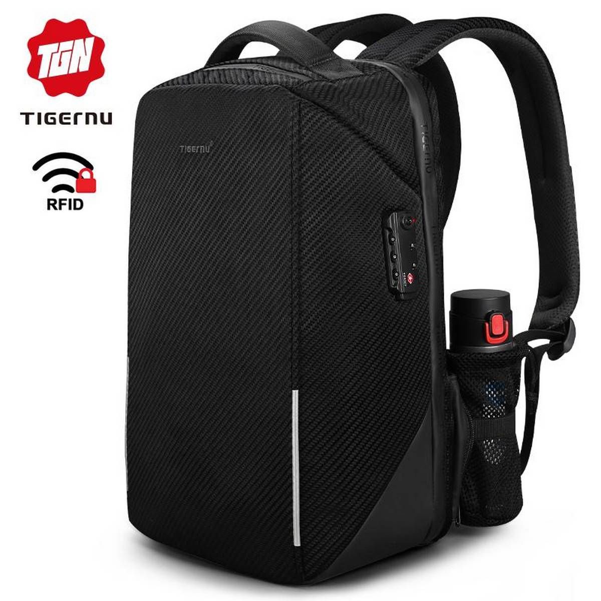 Tigernu New Anti Theft Men Laptop Backpacks Tsa Lock Design Business Travel Backpack 15.6 Inch Waterproof Notebook Bag