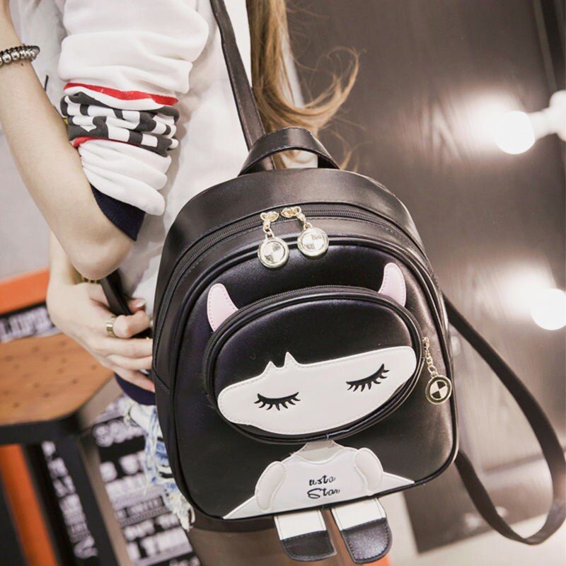 Backpacks Women Rivet Leisure Chic PU Leather Fashion Backpack High Quality Travel Bag Girls All-match Stylish Ins Harajuku New