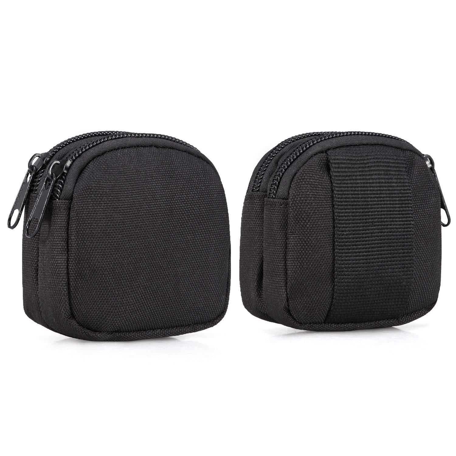 Small Outdoor Pouch,Mini Purse Organizer  Molle Gear(Waterproof)(Dual Layer Pockets) EDC Utility Gadget Outdoor Waist Bag Cover for Change Men Women