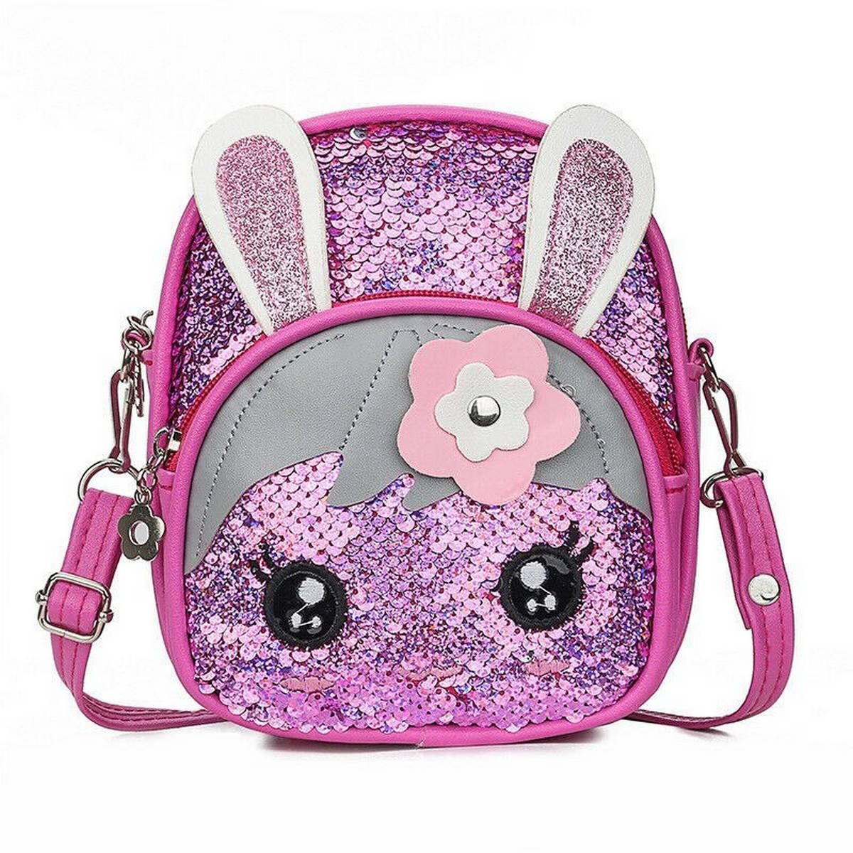 New Cute Kids Toddler Girls Sequin Rabbit Schoolbag Backpack Shoulder Bag Satchel Backpacks