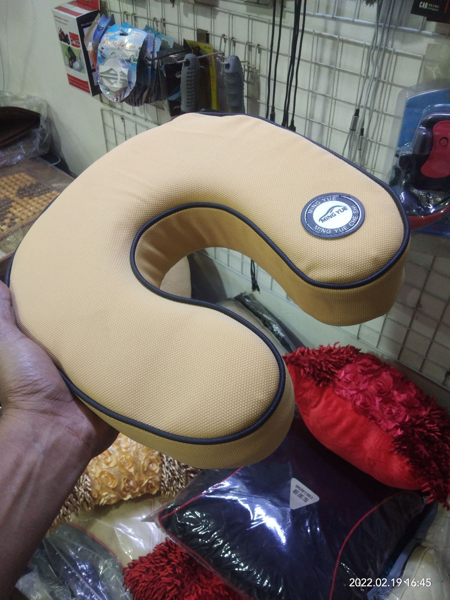 Travel Pillow, Neck Pillow - Cream color