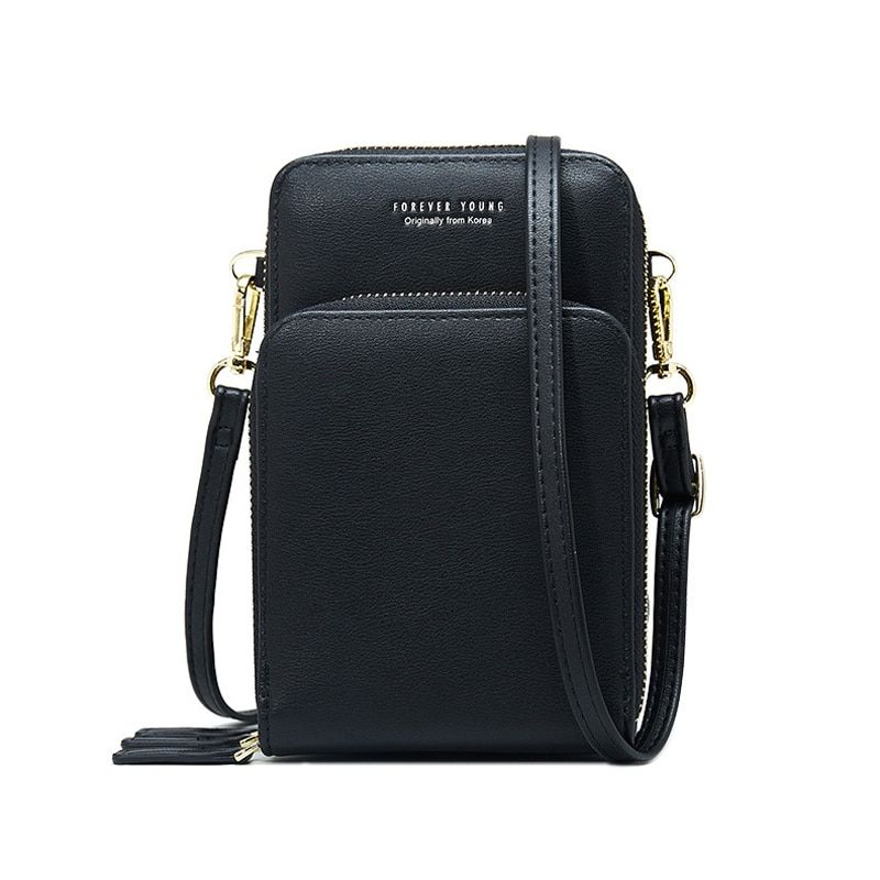 3 Layers Large Capacity Cell Phone Shoulder Bag Women Two Chain Handbag Female Mini Crossbody Messenger Bags Small Tote Purse