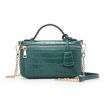2021 small square bag ostrich pattern crocodile chain shoulder shoulder diagonal women bag