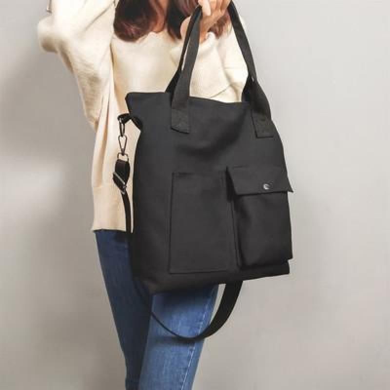 Large Capacity Canvas Bag Fashion Korean Style Shoulder Bag Female INS Students One-Shoulder Handbag