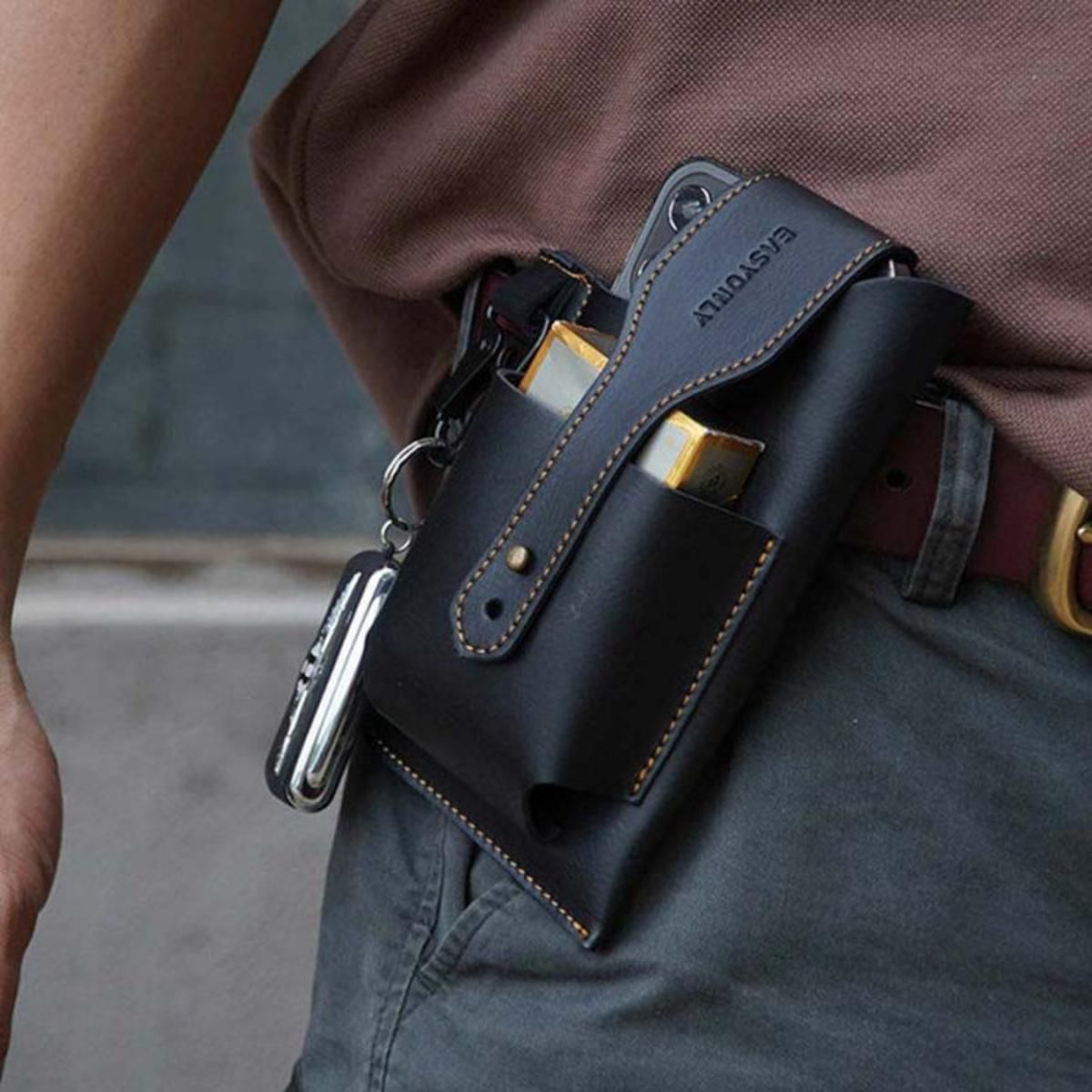 Retro Belt Waist Men's Bag