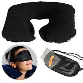 3 in 1 Travel Neck Pillow Set - Black shop : just for you