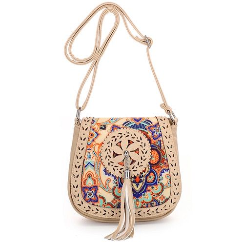 REPRCLA National Style Women Bag Brand Designer Handbag Tassel Crossbody Shoulder Bags Ladies Purse Bolsa