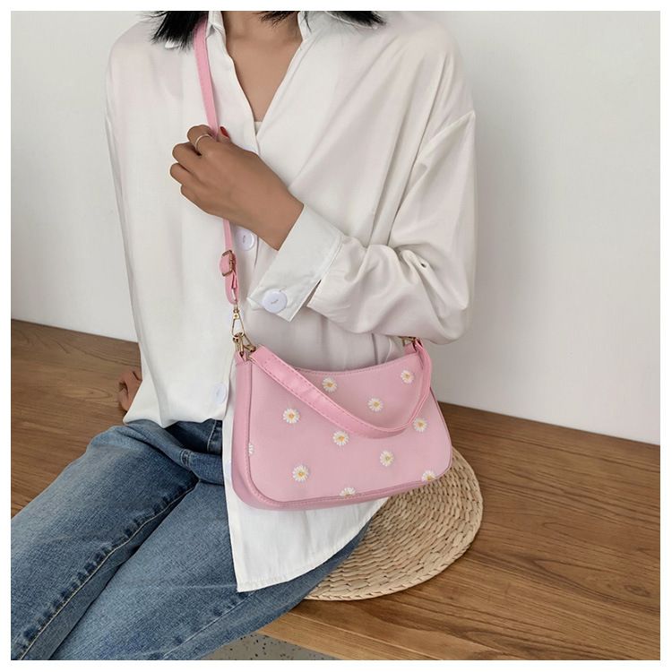 Cute Little Daisy Leather Women Handbag Fashion Shoulder Bag Summer Messenger Bag(null)