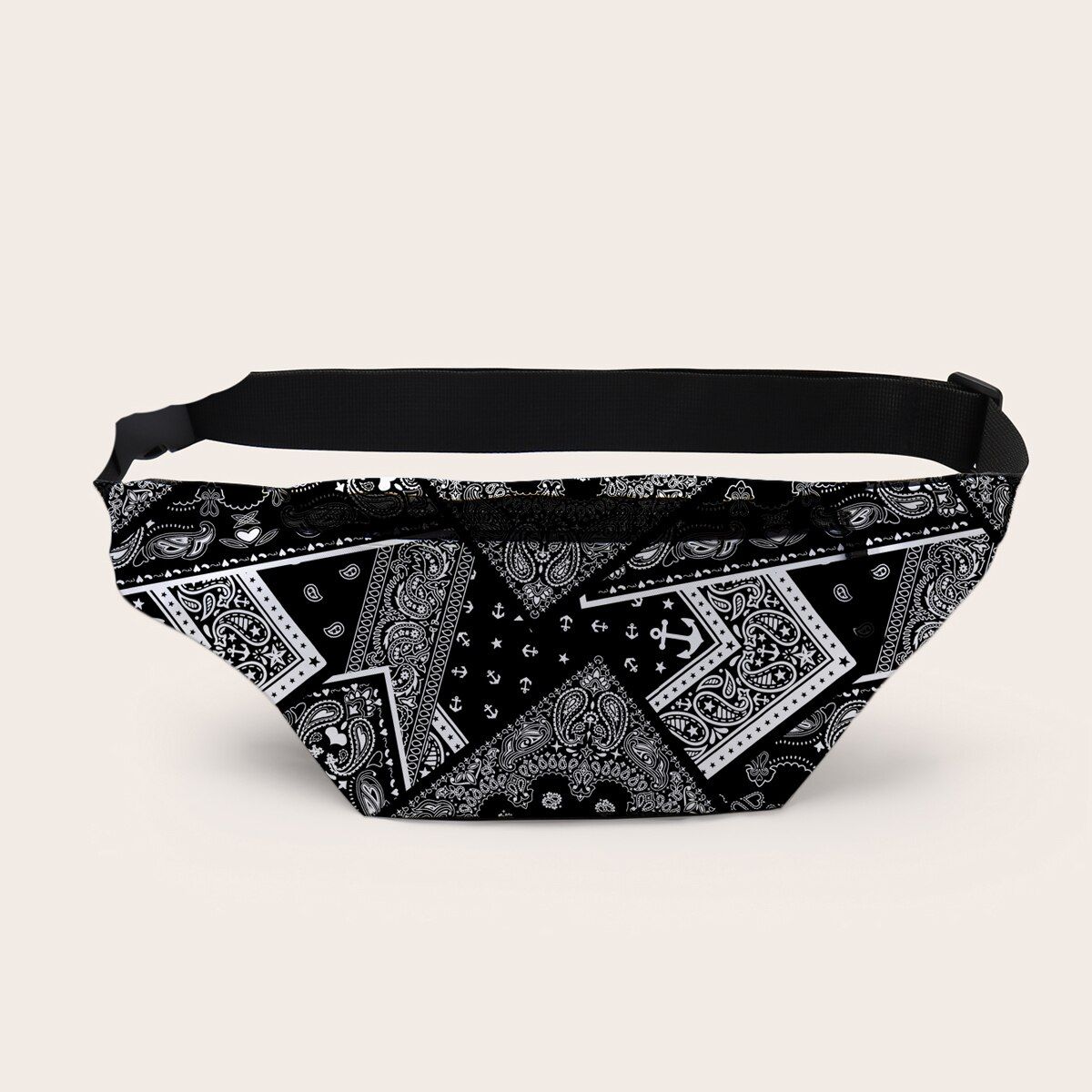 Deanfun Waist Bag 3D Printed Brown Fanny Pack For Women Portable Pouch Bag For Men D18054
