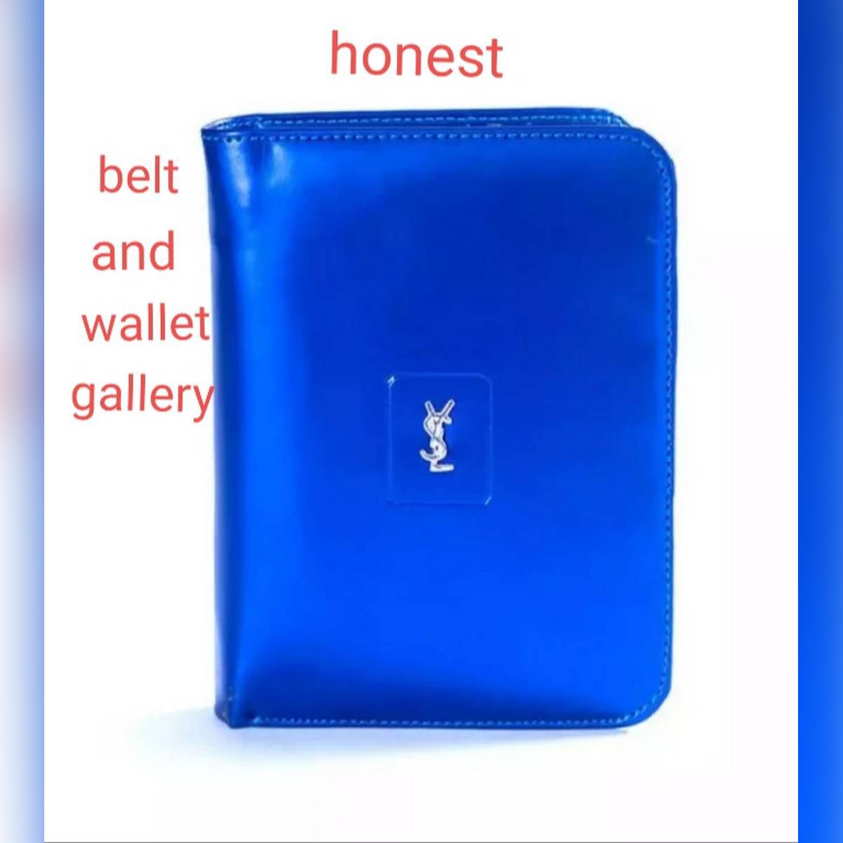 Stylish sky blue YSLbrand luxury famous wallet for men