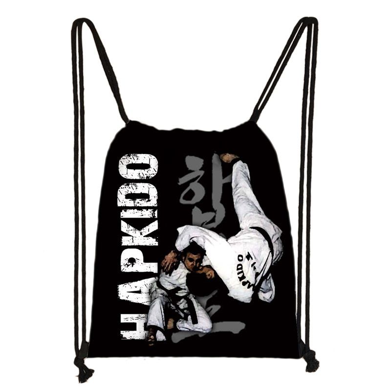 Cool Martial Taekwondo  /I Love Judo / drawstring bag boys girls  fashion storage bags teenager  backpack man travel backpack