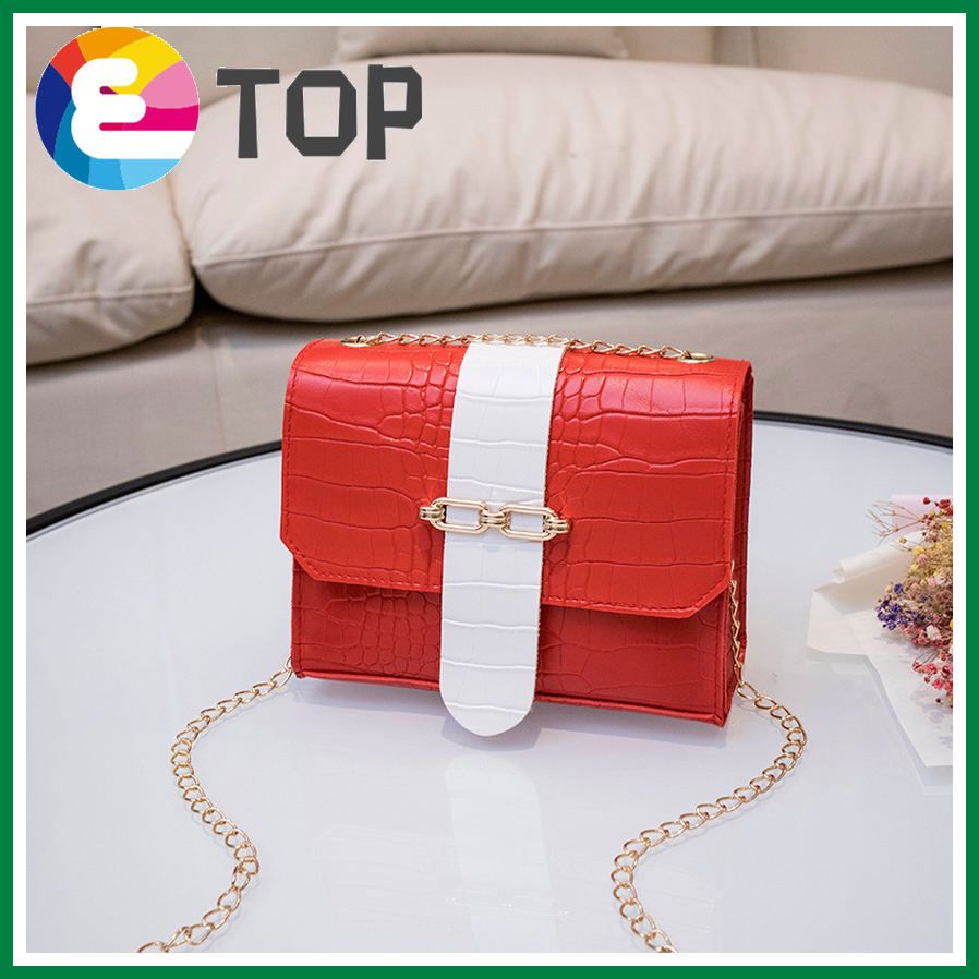 Bag Women Summer and Autumn Korean Version Of The Bow Small Square Bag Ladies Trendy Fashion One-Shoulder Diagonal Bag