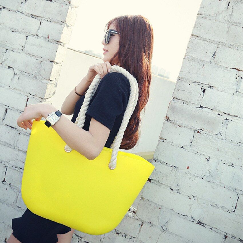 new silica gel women bag Sugar color on holiday shoulder handbags fashion  silica gel women bags Jelly bag