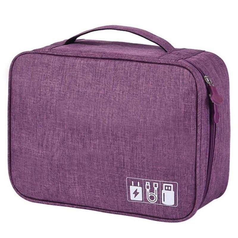 EverToner Waterproof Cable Organizer Travel Gadget Storage Bag Electronics Devices Accessories Cases USB Charger Holder Bag