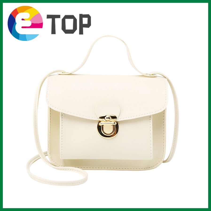 Korean version of Napa pattern ladies portable small change small square bag summer bag lid lock small bag