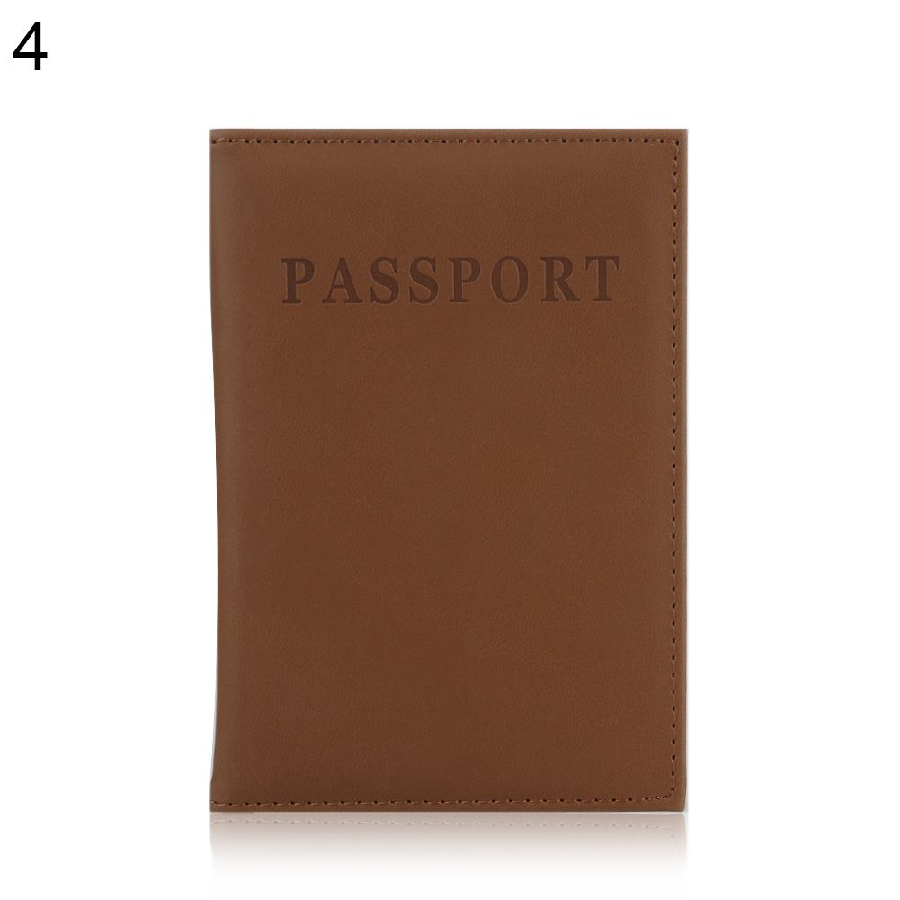 Travel Passport ID Card Cover Holder Case Faux Leather Protector Skin Organizer