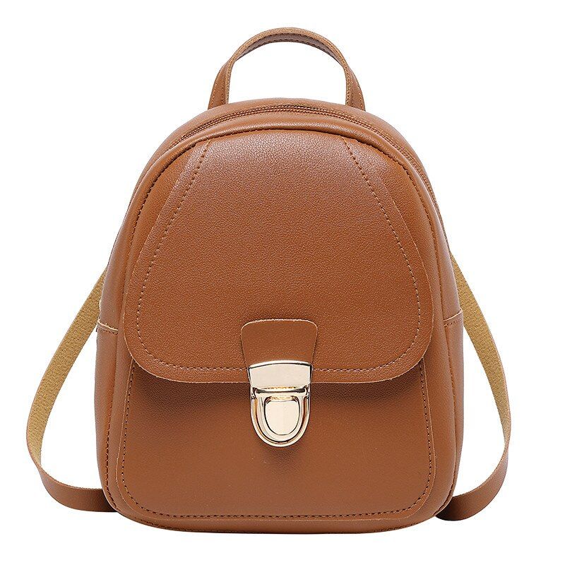 2020 Mini Backpack Women PU Leather Shoulder Bag For Teenage Girls Kids Fashion New Small Bagpack Female Ladies School Backpack